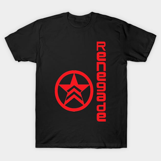 Mass Effect Renegade - Red T-Shirt by lokiie1984